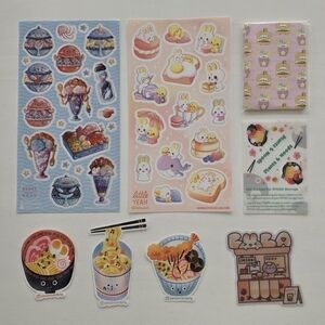 ♡ Food Sticker Stationary Set ♡
